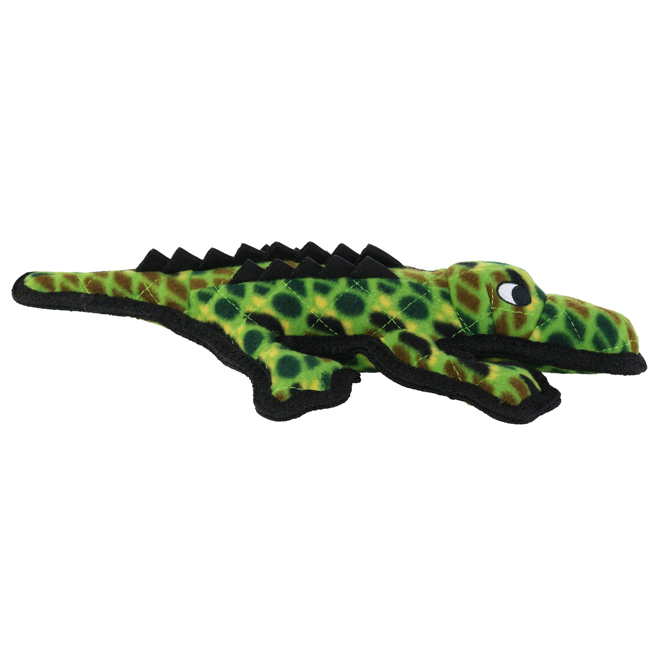 Tuffy Ocean Creature Medium Thin Alligator, Durable, Plush, & Squeaky Green Dog Toy