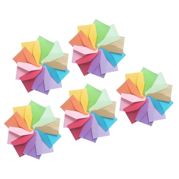 ELAYARD 50 Assorted Color Kraft Mini Envelopes for Office DIY Crafts and Organizing Small Items 50 Count
