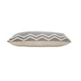 thumbnail image 5 of Laddha Home Designs Loomed Tufted Chevron Cotton Lumbar Pillow Cover - 36" - Gray and Cream, 5 of 9