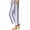 Purple, variant on Audhol Striped Pants Women, Women's Striped Print Fashion Casual Patchwork Pocket Cotton Line Pants Loose Trousers Cropped Pants Casual Pants Loose Pants Black L