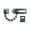 Black, variant on Deltana CDG35U19 Door Guard; Chain / Doorbolt; Black Finish