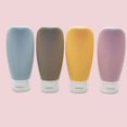 thumbnail image 1 of 4Pcs Refillable Travel Bottles Set 60ml Soft Silicone Squeeze Tube For Shampoo Lotion Portable Empty Containers, 1 of 6
