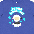 thumbnail image 4 of Inktastic Jesus Loves Me Cute Lamb and Stars Youth T-Shirt, 4 of 5