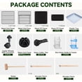 thumbnail image 6 of ISLMDOY Bird Cage, 45.6 inch Metal Breeding Bird Cage with Wood Perch, Slide-Out Tray, Water Bottle & Feeder for Parrots, Cockatiels, Lovebirds Birds, 6 of 8