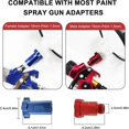 thumbnail image 3 of Paint Cup SprayGun Cup, with 50 Cups Liners and Lids, 1 Hard Cup with Retainer Ring, 2 Cup Adapter,, 3 of 5