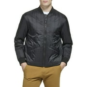 Men's Dockers® Bomber Jacket with Vertical Quilting Color: Black Size: L