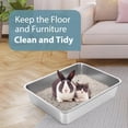 thumbnail image 5 of Stainless Steel Cat Litter Box - Litter Box for Cats - Easy to Clean, Never Absorbs Odor, Stains, or Rusts - Silver (17.7" L x 13.5" W x 4" H), 5 of 6