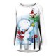 thumbnail image 4 of Blusas Navideñas Para Mujer Blusas de Manga Larga Camisas Tipo Túnica Informales Con Cuello Redondo Odeerbi ODB183190, 4 of 5