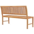 thumbnail image 4 of Teak Wood Castle Outdoor Patio & Garden Bench without Arms, 5 foot, 4 of 5