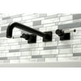 thumbnail image 3 of Kingston Brass KS6050DKL Kaiser Two-Handle 3-Hole Wall Mount Roman Tub Faucet in Matte Black, 3 of 7