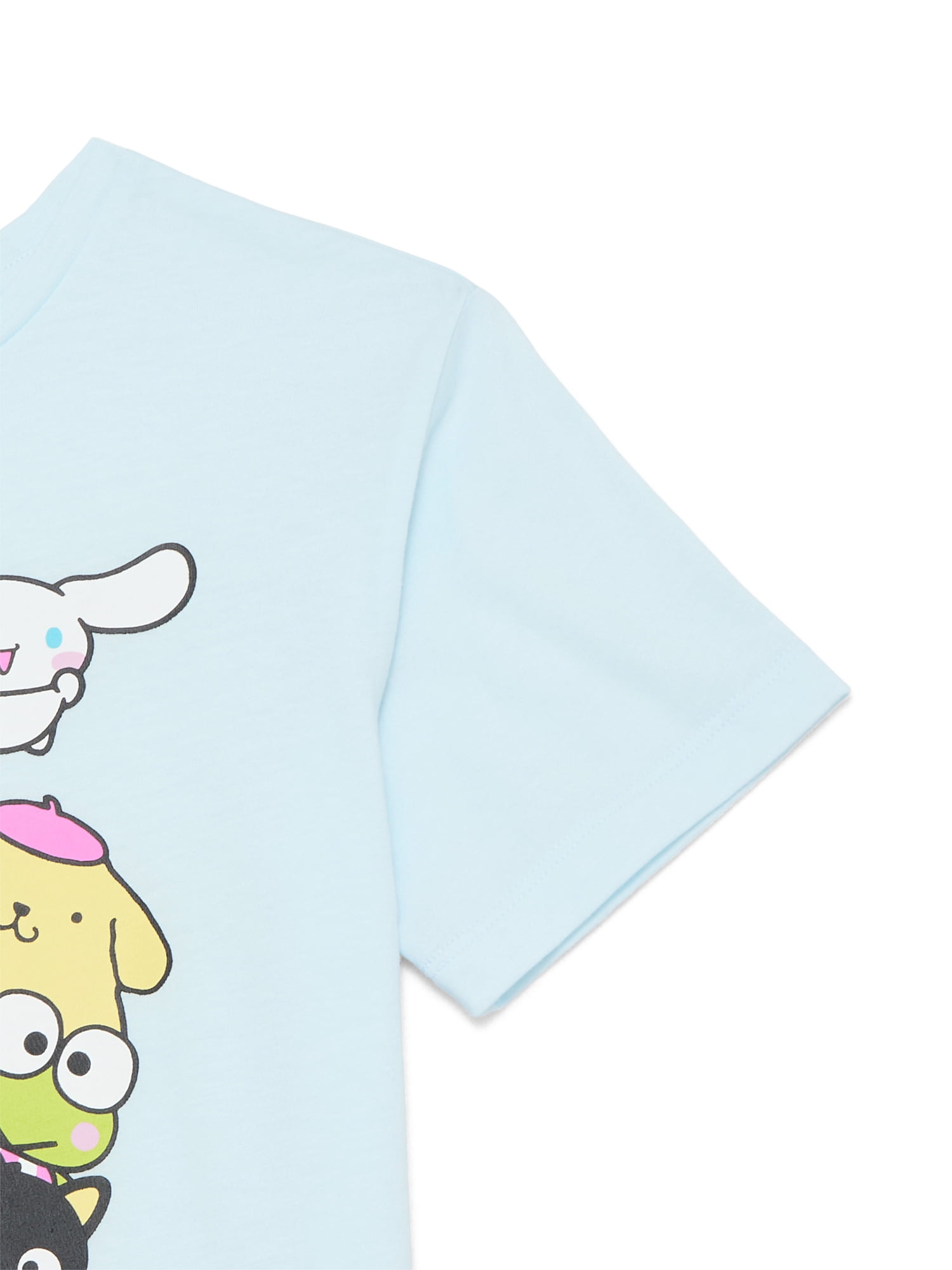 Sanrio Hello Kitty and Friends Girls Graphic Tee with Short Sleeves, Sizes 4-16