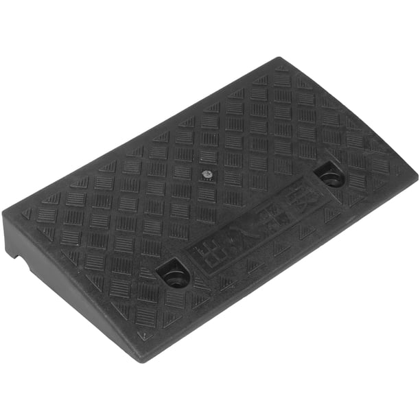 Rampa de goma de plástico portátil y ligera para umbral de puerta, almohadilla inclinada, ayuda para silla de ruedas