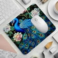 thumbnail image 2 of Peacock 8.3x9.8 Inch Square Desk Mat with Non-Slip Rubber Bottom for Office and Gaming – Printed Mouse Mat, Desk Mat, Gaming Mouse Pad, 2 of 6