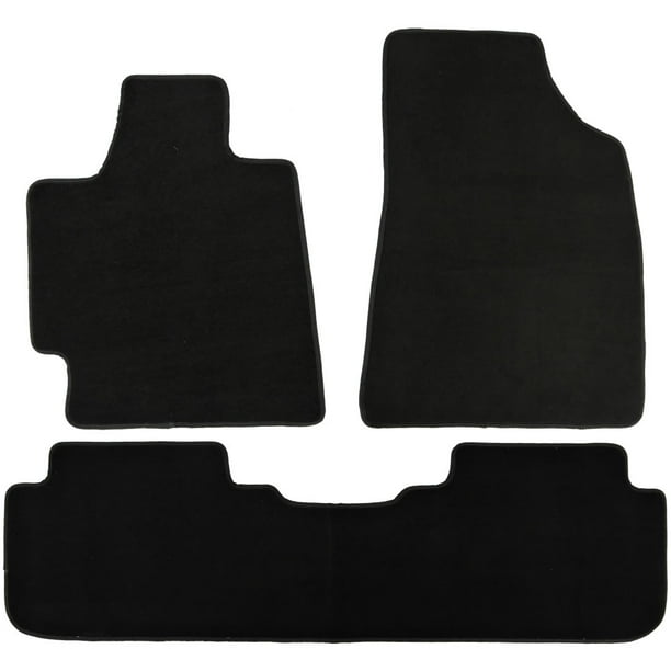 UAA Customfit Black Carpet Suv Floor Mats Set for Toyota Highlander