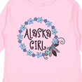 thumbnail image 4 of Inktastic Alaska Girl Forget-Me-Not Flower Girls Long Sleeve Toddler T-Shirt, 4 of 5