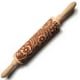 thumbnail image 3 of Patrón de rodillo, rodillo de madera, rodillo de estampado de alce navideño, con rodamientos de bolas, estable y duradero Zhivalor HFP-0068, 3 of 7