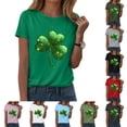 thumbnail image 4 of larppty Clover St Patricks Day Shamrock St Pattys Day Irish Shirt for Women (Light Green, 3XL), 4 of 9