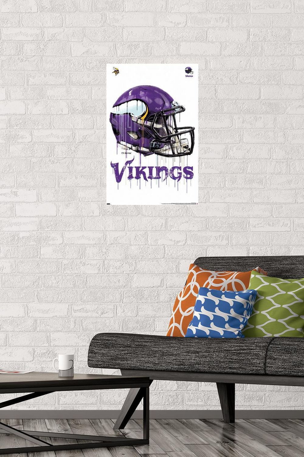 NFL Minnesota Vikings - Drip Helmet 20 Wall Poster