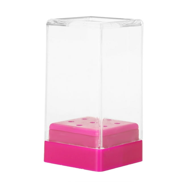 Nail Drill Bit Case Nail Art Bit Tool Nail File Bit Holder Nail Drill Bit Organizer Nail Drill Bit Holder 7 Slots Nail Drill Bit Case Holder Manicure Tool Organizer Displayer