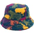 thumbnail image 4 of CoCopeaunts Bucket Hat Unisex Harajuku Graffiti Women Men Fishing Fisherman Hat Autumn Winter Lamb Wool Outdoor Warm Basin Hat, 4 of 8