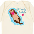 thumbnail image 4 of Inktastic Otter-ly in Love-otter with Heart Boys or Girls Long Sleeve Baby Bodysuit, 4 of 5