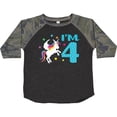 thumbnail image 3 of Inktastic I'm Four Unicorn 4th Birthday Boys or Girls Toddler T-Shirt, 3 of 5