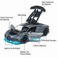 thumbnail image 3 of 1:32 Scale Divo Bolide Sports Car Model Toy Metal Die-cast Music Light Pull Back Doors Opened Vehicle Models Boys Birthday Gifts, 3 of 10