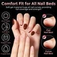 thumbnail image 4 of Puntas de uñas Luckyfairy almendra extracortas 240 piezas gel mate, 4 of 9
