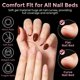 thumbnail image 4 of Puntas de uñas Luckyfairy almendra extracortas 240 piezas gel mate, 4 of 9