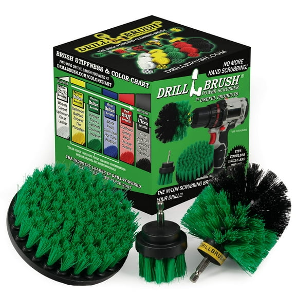 Oven & Tile & Grout Cleaning Kit – Quick Change Kitchen Scrubber Kit by Drillbrush for