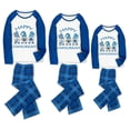 thumbnail image 2 of LuLiaMenton Matching Family Hanukkah Pajamas, Happy Hanukkah Gnomes Long Sleeve Blue Plaid Pants, 2 of 6