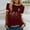 Wine, variant on EGNMCR T Shirts for Women Woman Colour Flower Print Short Sleeve Round Neck Casual Loose Tops Short Sleeve