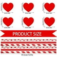 thumbnail image 6 of Red Hearts Paper Straws,24pcs Disposable Drinking Sticks Cake Pops Anniversary Wedding Favors Love Valentines Day Holiday Celebrations Party Decor for Couples, 6 of 6