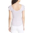 thumbnail image 2 of Free People Womens Last Call Basic T-Shirt, Purple, X-Small, 2 of 4