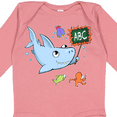 thumbnail image 4 of Inktastic Teacher Shark with School of Fish Boys or Girls Long Sleeve Baby Bodysuit, 4 of 5