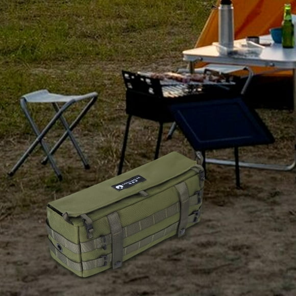 Bolsa lateral DYNWAVEMX para mesa de acampada tela Oxford 1050D verde