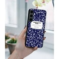 thumbnail image 5 of WIRESTER Shockproof Soft Rubber Cover Case for Samsung Galaxy S24 FE 6.7", Blue Composition Book, 5 of 5