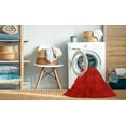 thumbnail image 2 of Ahgly Company Machine Washable Indoor Square Industrial Modern Red Area Rugs, 4' Square, 2 of 7