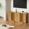thumbnail image 2 of Brafab Wood Buffet Cabinet with Fluted Doors, Accent Sideboard Storage Credenza Multifunctional Console Table for Living Room, Dining Room, 2 of 8