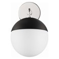 thumbnail image 1 of Modway Stellar 1-Light Wall Sconce Contemporary Matte Black Frosted Glass, 1 of 4