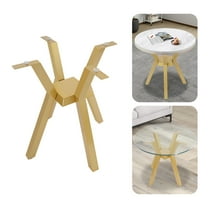 Miumaeov 28inch Modern Floor Standing Table Base Gold Metal Desk Leg Heavy Duty Table Base