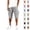 #01 Gray, variant on 3/4 Cargo Capri Shorts for Men Lightweight Elastic Drawstring Waist Bottoms Multi Pocket Below Knee Outdoor Trousers, #01 Purple, XXL