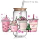 thumbnail image 4 of 30+New Best Seller Cute Christmas Design 3D UV DTF Cup Wrap Transfers Stickers Waterproof 16oz Glass Christmas UV DTF Wrap, 4 of 4