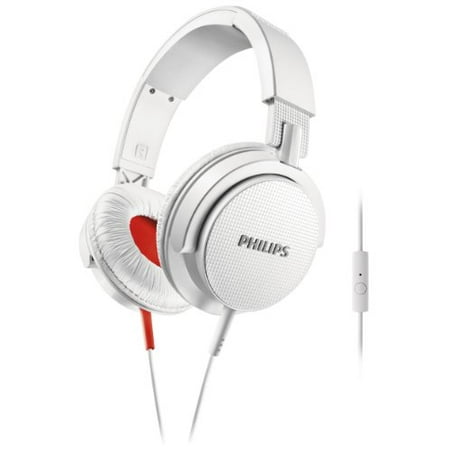 - Philips SHL3105WT DJ On-Ear Headphones Universal Headset Function Foldable - White