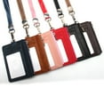 thumbnail image 6 of Functional PU Leather Badge Holder with Blocking Secure Pocket Card Slots and Convenient Neck Lanyard for Student, 6 of 8
