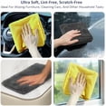 thumbnail image 4 of Microfiber Cleaning Cloths (14" x 14") with Double-Sided Coral Fleece, Ultra Absorbent, Lint-Free, Streak-Free, Reusable, Ideal for Car, Kitchen, Window, and Household Cleaning (Pack of 4), 4 of 6