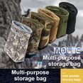 thumbnail image 3 of Oxford Cloth Waist Bag Portable Draw String Flashlight Smart Phone Pouch Outdoor Sport Hiking Backpacking Working Pack Forest Digital, 3 of 10