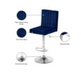thumbnail image 4 of Meridian Furniture Joel Tabouret Réglable en Velours 33"H Bleu Marine (Ensemble de 2), 4 of 7