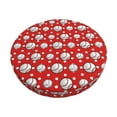 thumbnail image 2 of Lsque Cute Baseball Round Bar chair cushion covers Velvet Fabric Premium Comfort Protects from Scratches and Stains for 14-17 Inch Chair- 12 inch, 2 of 7