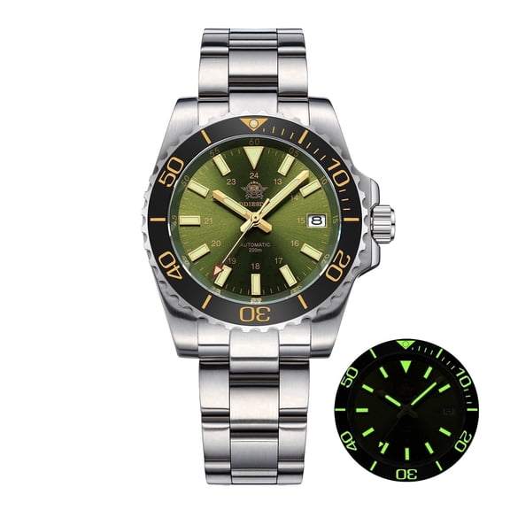 ADDIESDIVE Men's Automatic Dive Watch 42.6mm Sapphire Crystal Ceramic Bezel 200M Waterproof Stainless Steel Gift for Men